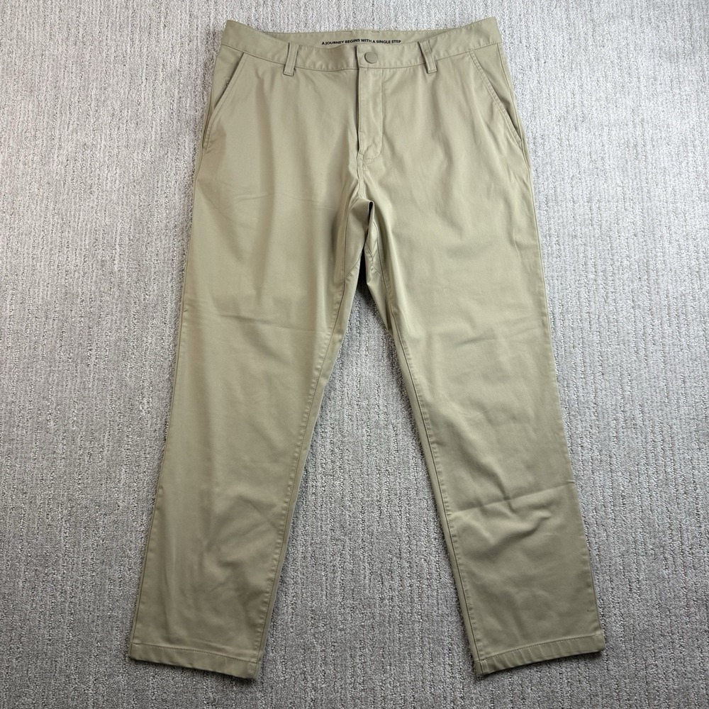 Rhone Commuter Slim Golf Pants Men's Size 33x27 Khaki